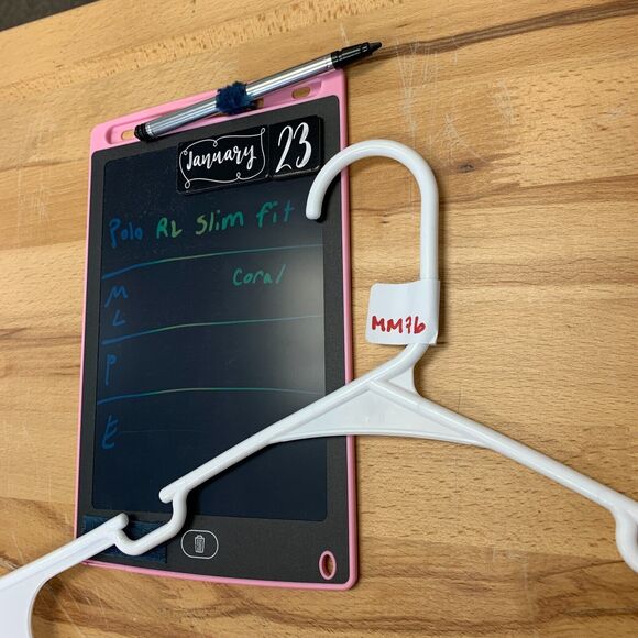 Polo Ralph Lauren Shirt Mens L Large Coral Custom SLIM Fit Cotton Collared *READ - Picture 9 of 10